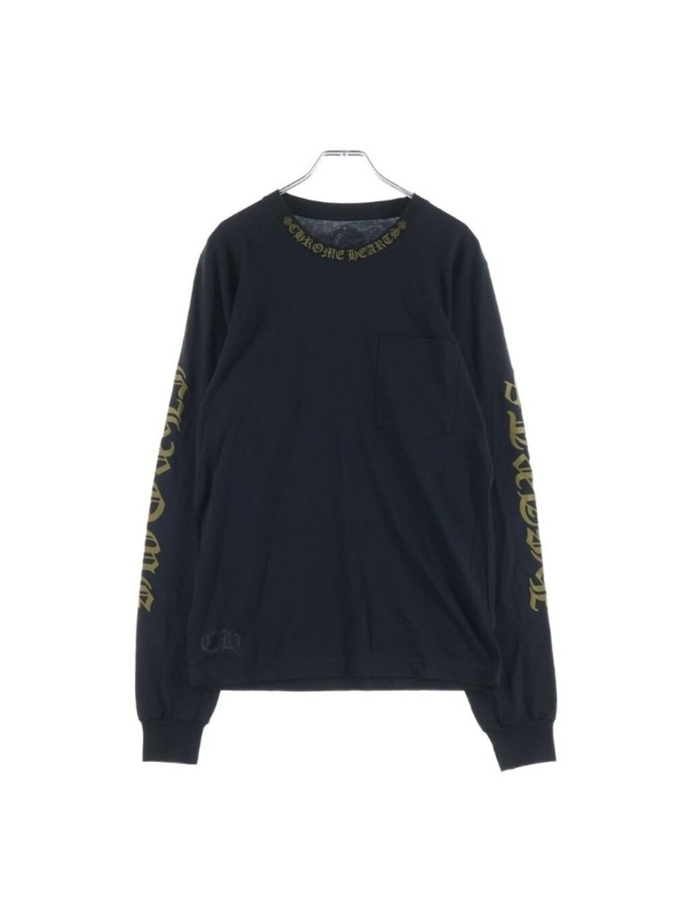 Chrome Hearts Neck Logo Long Sleeve Top T-Shirt Black Brown